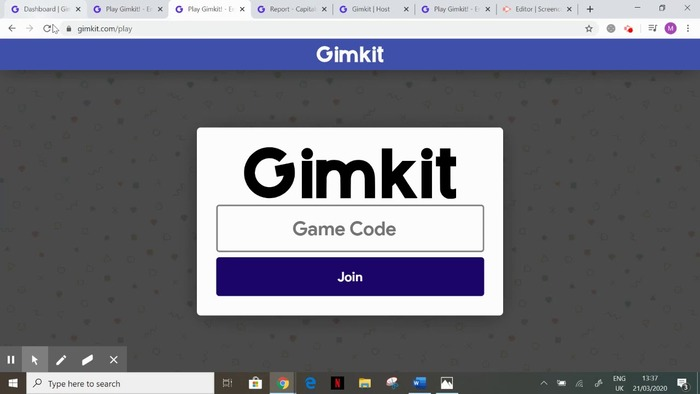 Hosting a Gimkit Game Hosting a Gimkit Game